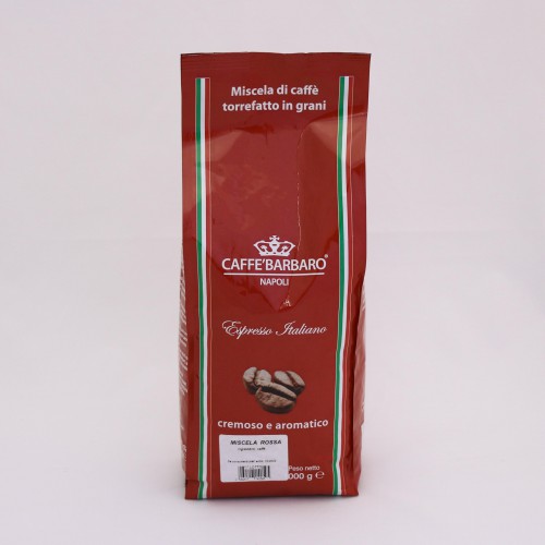 Káva BARBARO RED 1kg - zrnková káva