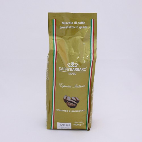 Káva BARBARO ORO 1kg - zrnková káva